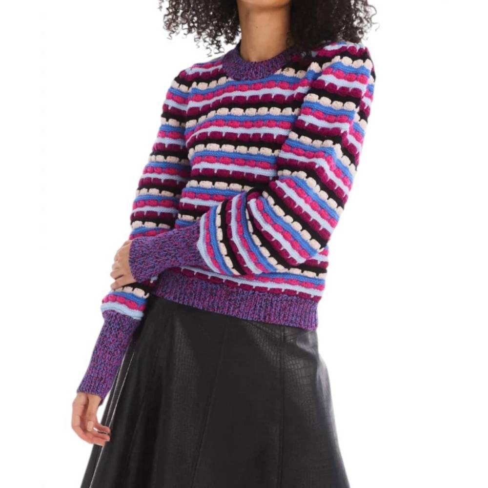 NEW ALLISON NEW YORK adelle sweater in multi-colored